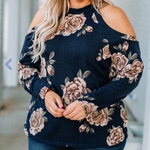 Sweet Darlin Top, Navy, Chic Soul 1x